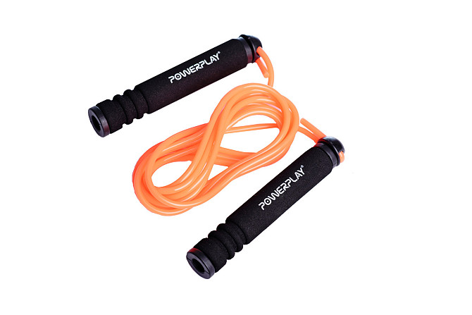 Скакалка PowerPlay 4205 Classic Plus Jump Rope Помаранчева (2,7m.) Кам'янське - фото 3