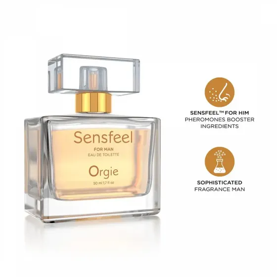 Чоловічі парфуми з феромонами Orgie – Sensfeel for Man (50 мл), цитрусово-деревний аромат Львів
