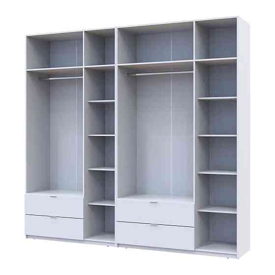 Шафа для одягу Doros Лукас Біла 3+3 ДСП 255х50х240 DRS-011684 (42005110) Львів