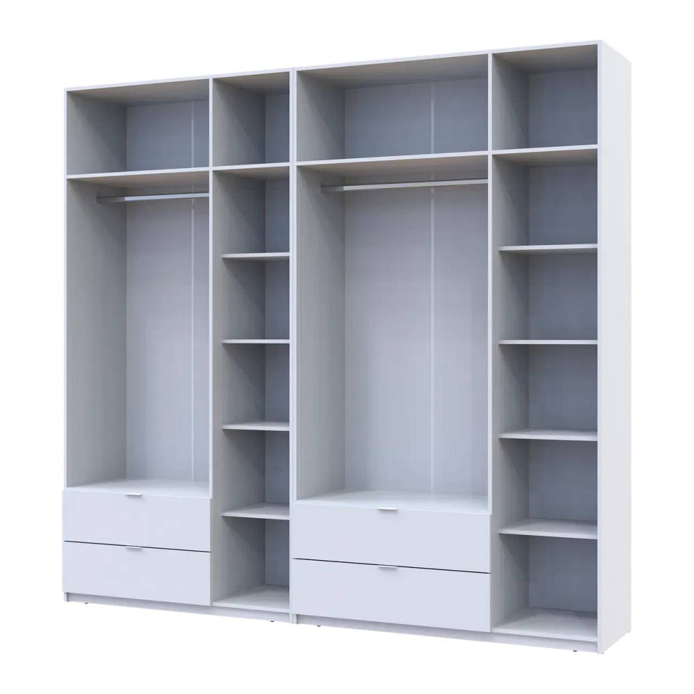 Шафа для одягу Doros Лукас Біла 3+3 ДСП 255х50х240 DRS-011684 (42005110) Львів - фото 3