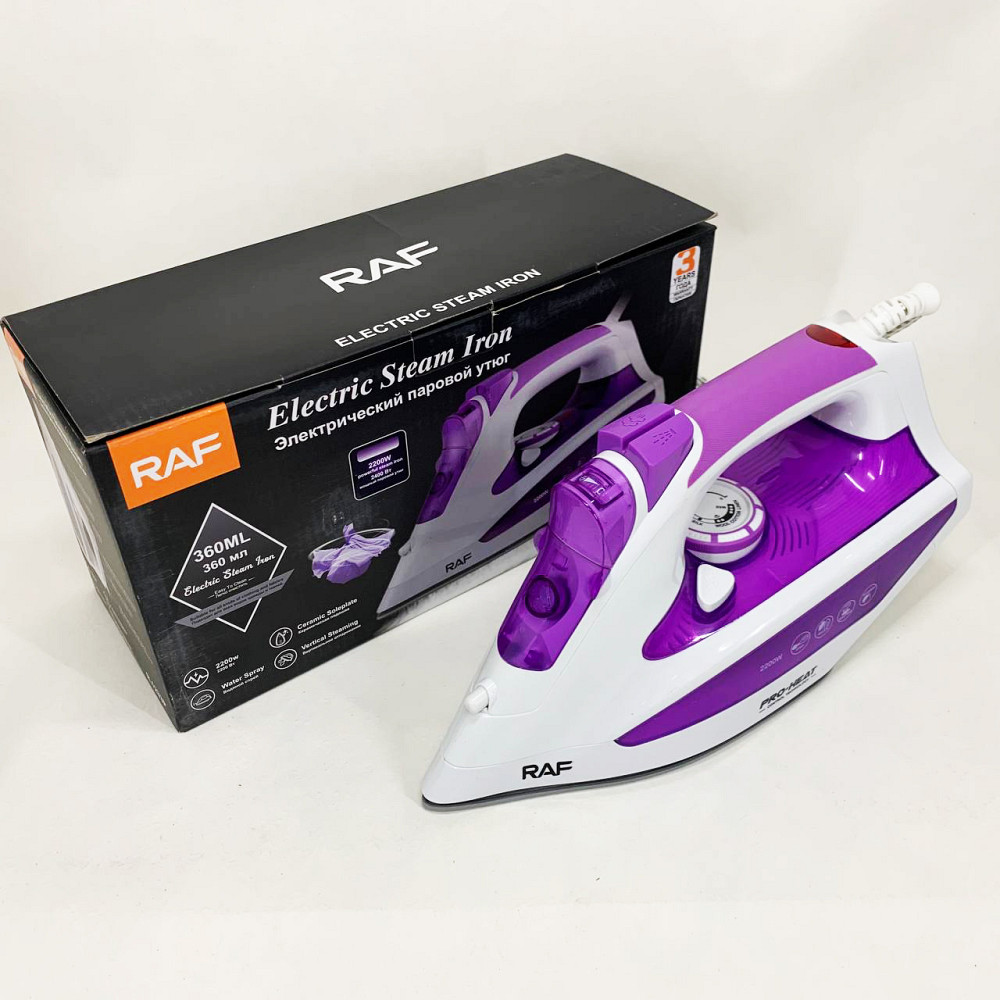 Утюг керамический антипригарный RAF, Утюг для глажки стрелок на брюках Электрический для глажки MP-56 Львов - изображение 9