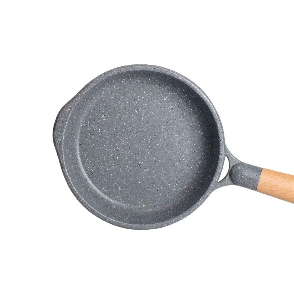 Сковорода алюмінієва 1 л з мармуровим антипригарним покриттям Ø 20 см, товсте дно MGC сірий HP-4-416G Київ - фото 4