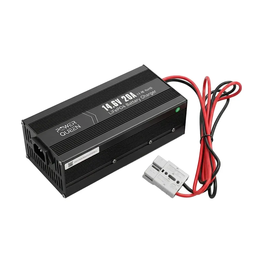 Зарядний пристрій для акумуляторних батарей LiFePO4 14.6V/20A Power Queen P12V20A-BCHA-X (44-00528) Київ - фото 9