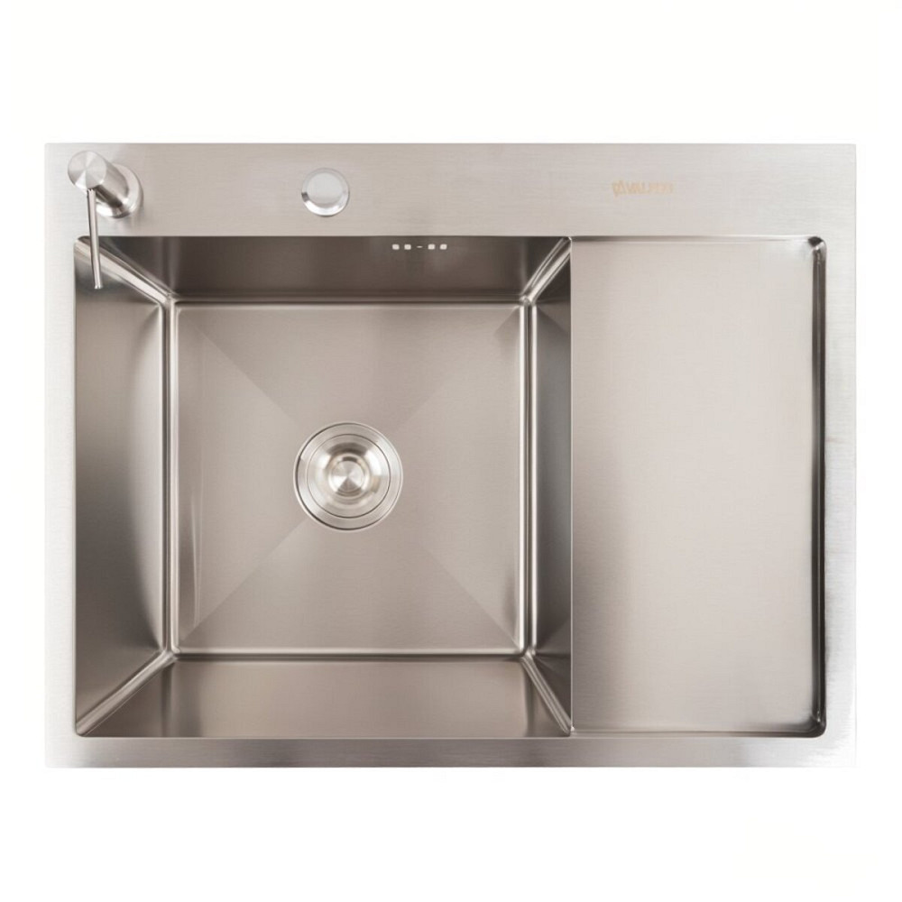 VALESO Кухонна мийка CM 65*50 L нержавійка VALESO Handmade (круглий сифон 3.0/0.8) Киев - изображение 1