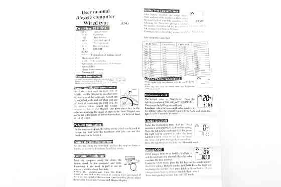 Велокомп'ютер 15-функцій, дротовий, сірий YS-468B (без батарейок) Київ