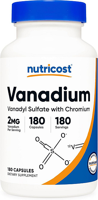 Vanadium , 2 mg , 180 Capsules Луцьк - фото 1