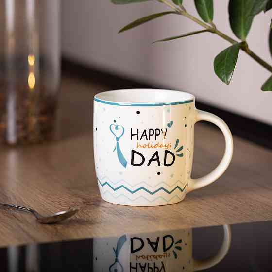 Liling Rongxiang Ceramic Кружка порцелянова з написами 450 (мл) Happy holidays dad RX-N240278HD Коломыя