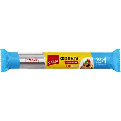 Фольга алюминиевая Chisto прочная для пищевых продуктов 10+1 м (4823098407959) Винница