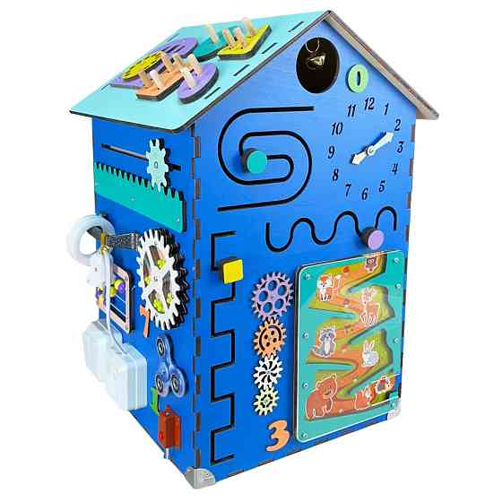 Розвиваюча іграшка Бізікуб "Будинок" TG200222 блакитний, 55х30х30 см Вінниця