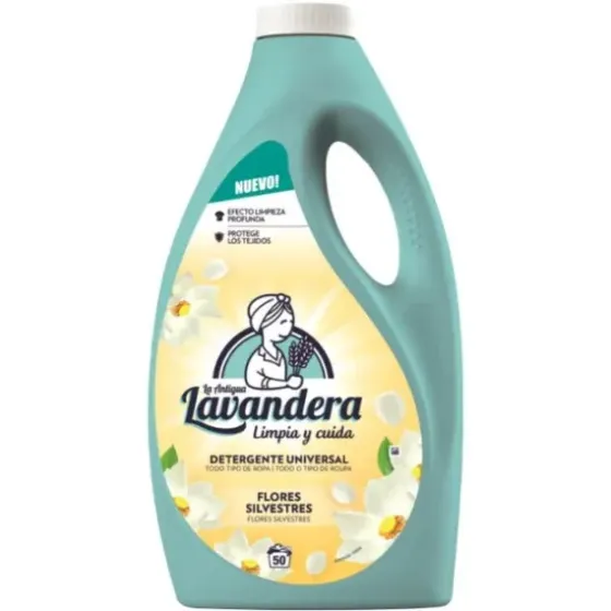 Универсальный гель для стирки Полевые цветы Lavandera, 2.5 л 50 стир. Lavandera Detergente Universal Líquido F Киев
