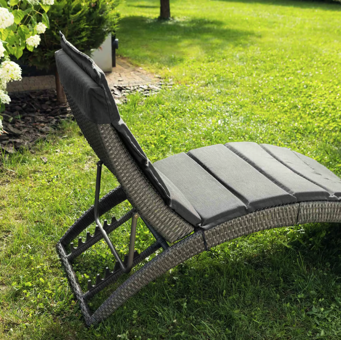 Садовий шезлонг Di Volio Ciampino сіро/графітовий Київ - фото 2