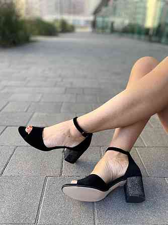 Nivelle Босоніжки жіночі NIVELLE 1468/6015-6033 чорний/срібні (літо, замша натуральна) (3703) 3 Коломия