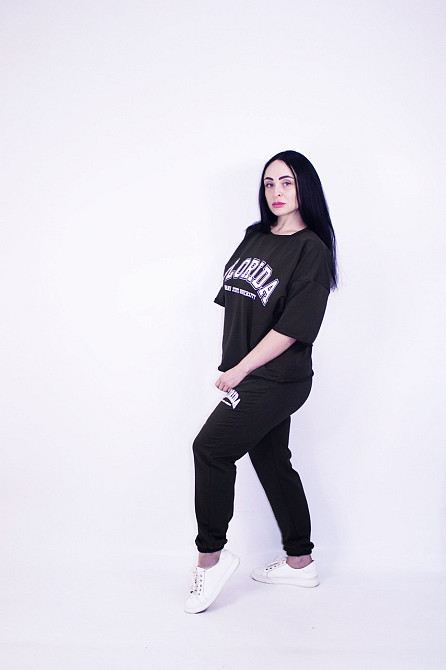 Жіночий літній спортивний костюм Чорний XS-S Харків - фото 3