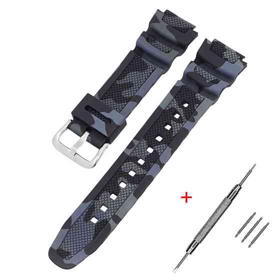 Ремешок для Casio G-Shock AQ-S800/AE-1200 Camo Black SI SBR Киев