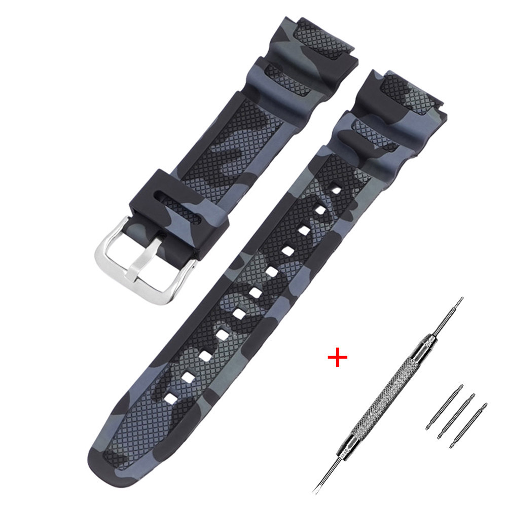 Ремешок для Casio G-Shock AQ-S800/AE-1200 Camo Black SI SBR Киев - изображение 1