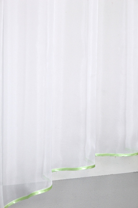 Кухонная гардина VR-Textil № 036к арка белый с салатовым 270х170 см (52-0514) Киев - изображение 5