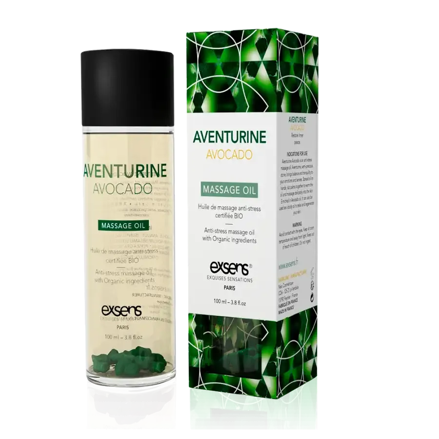 Масажна олія EXSENS Aventurine Avocado (антистрес з авантюрином) 100мл, натуральна Львів - фото 1