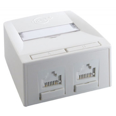 Компьютерная розетка RJ45 x2 UTP 5e Molex (SSY-00010-02) Винница - изображение 1