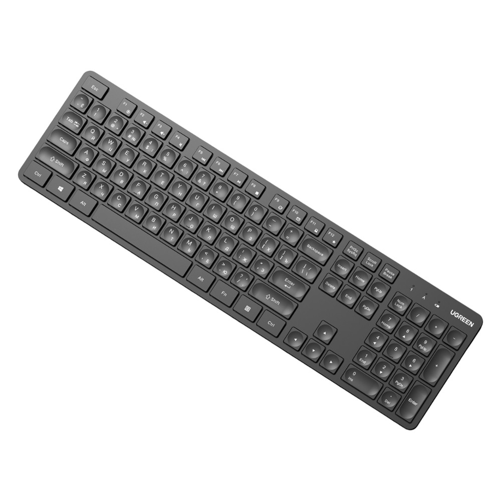 Бездротова клавіатура KU004 Ugreen (Чорна, 2,4ГГц, en+ru) Миколаїв - фото 2