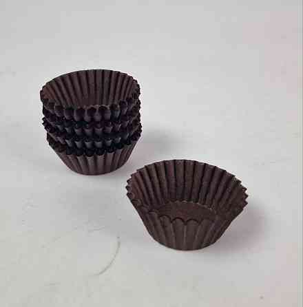 Тартолітка для кексів 4А кругла коричнева D35 H20 (100 шт.) (1 уп.) Харків