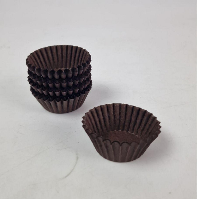 Тартолітка для кексів 4А кругла коричнева D35 H20 (100 шт.) (1 уп.) Харків - фото 2