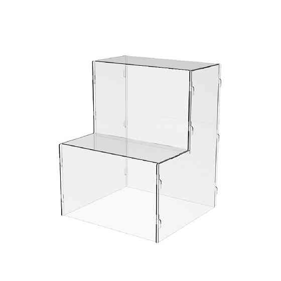 Товарна горка EKOSTAR на 2 сходи з акрилу 150x150x200 Київ