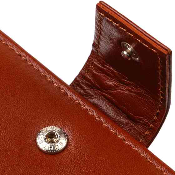 Практичне вертикальне чоловіче портмоне з натуральної гладкої шкіри CANPELLINI 21721 Коричневе Київ