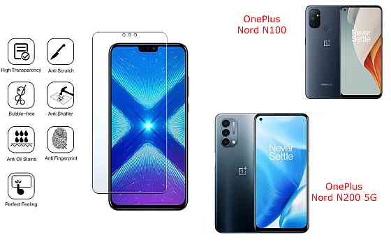 Захисне скло NeoGlass для OnePlus Nord N100, Nord N200 5G – надпрозоре та стійке Київ