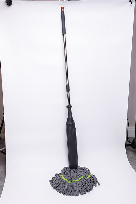 Універсальна кругла швабра для прибирання синя Київ - фото 5