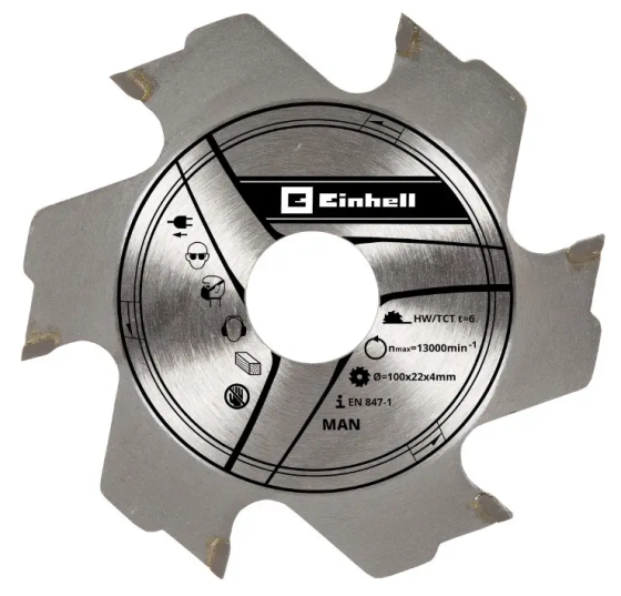 Диск для ламельного фрезера Einhell 100х22х3.8 мм, 6Т (758941) Киев