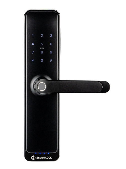 Розумний дверний біометричний замок SEVEN LOCK SL-7767BFW Київ - фото 13