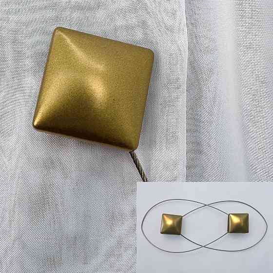 Магниты для штор и гардин Квадрат набор 2 шт Бронзовый (81-282) Киев