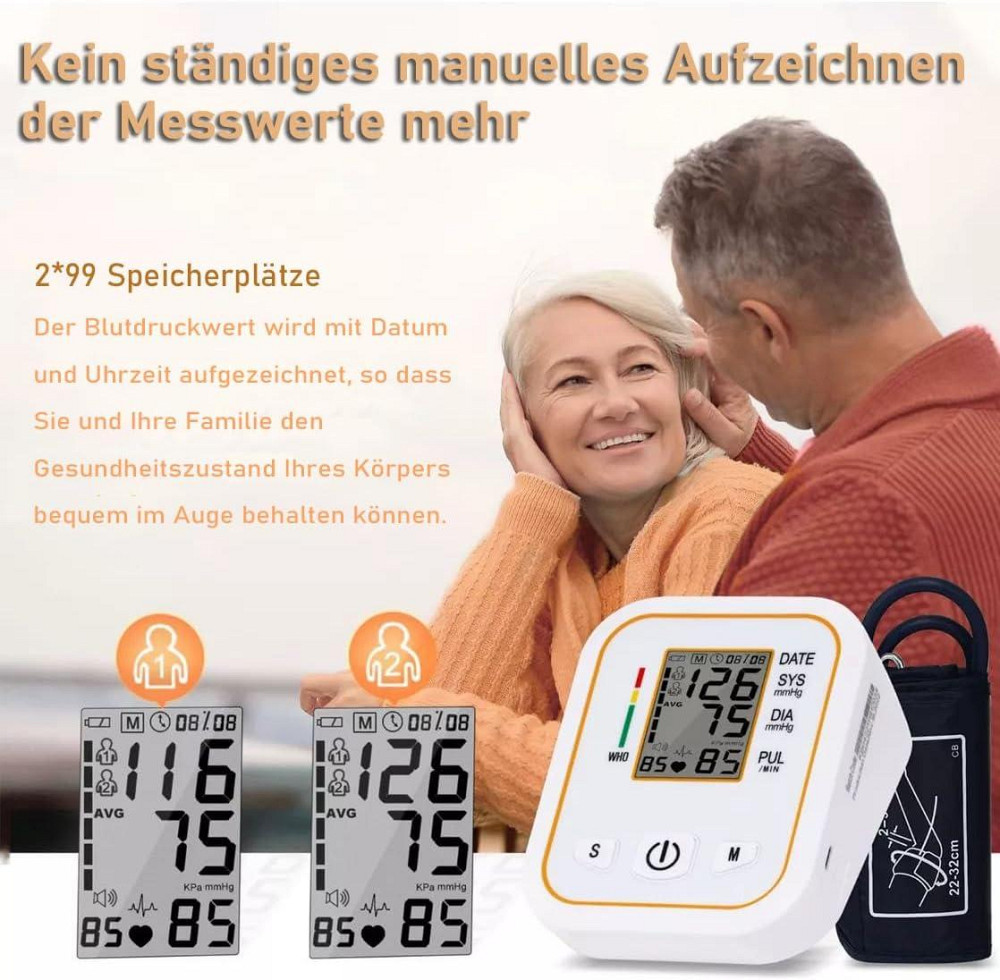 Цифровой тонометр для плеча, медицинский прибор для измерения давления, точность ±3 мм рт. ст., манжета 22-36 Киев - изображение 9