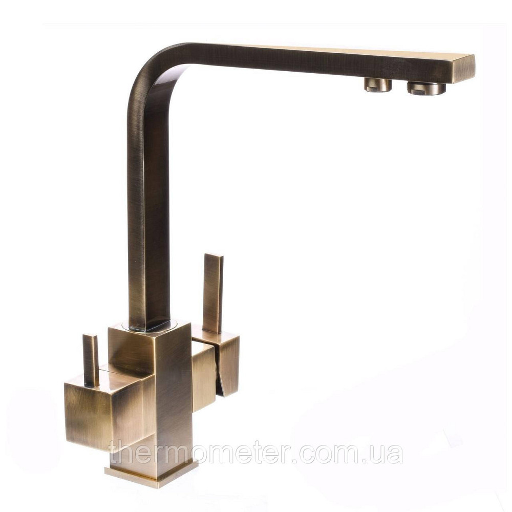 Смеситель для кухни под осмос Globus Lux LAZER GLLR-0111-9-BRONZE Киев - изображение 1