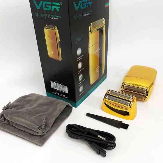 Електронна бритва для бороди VGR, Універсальний акумуляторний тример для бороди, Електробритва шейвер EQ-20 Львів