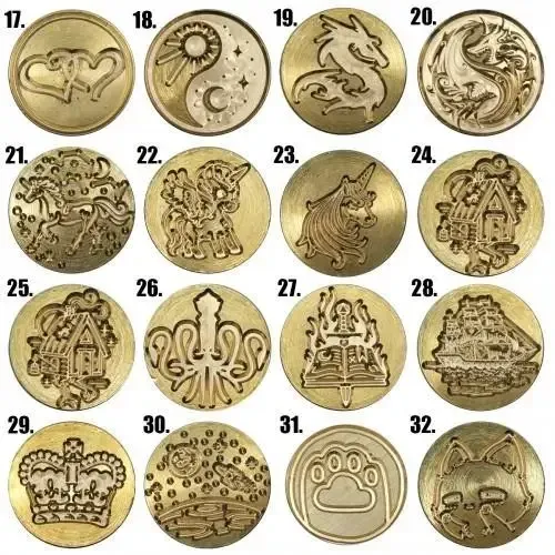 Сургучное клише с ручкой 30мм, 128 дизайнов Киев - изображение 8