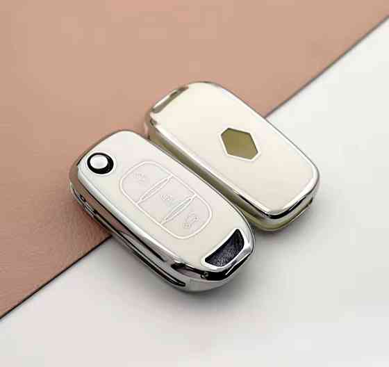Захисний чохол для автомобільного ключа Renault Білий Сміла