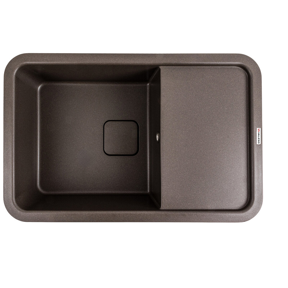 VALESO Гранітна мийка для кухні VALESO CUBE 7850 матова Темна скеля Київ - фото 1