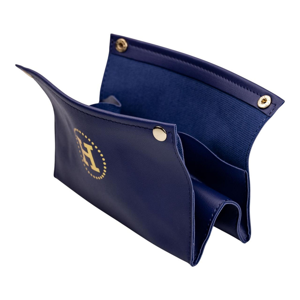 Серветниця з еко шкіри 20×7.5×11.5 см для серветок на кнопках Синій HP-3-213BL Коломия - фото 5