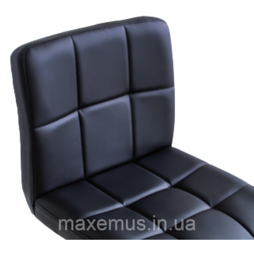 Барний стілець для барної стійки з спинкою на кухню крісло барне екошкіра Bonro BC-0106 чорний на чо Львів - фото 5