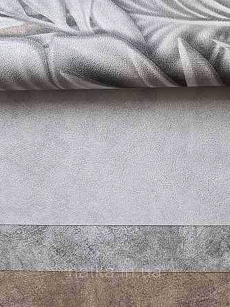 Шпалери метрові вінілові на флізеліні Sintra Vila листя гілки сірі на коричневому 533437 Київ