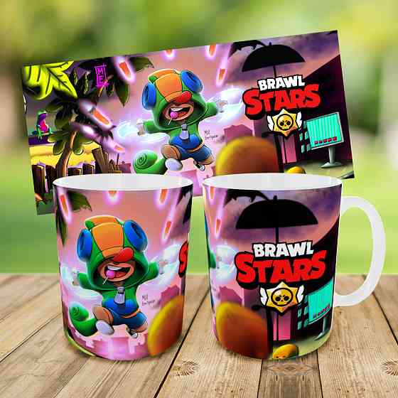 Дитячий набір Brawl Stars сумка-бананка + керамічна кружка з принтом (5586) Київ