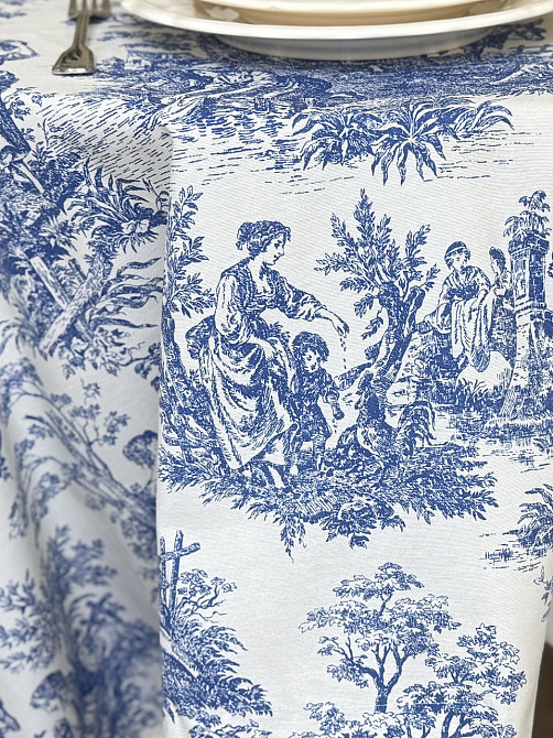 Ecotton Скатертина столова Ecotton DUCK 170х220 см водовідштовхуюча Italiano Blue Коломыя - изображение 5