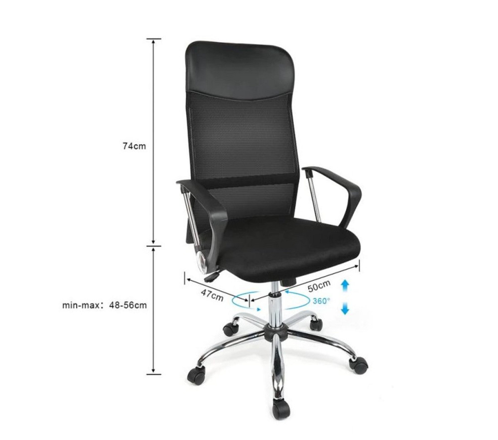 Крісло поворотне Q-025 чорне Киев - изображение 5