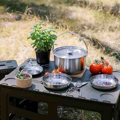 Набір туристичного посуду Tribe Compact Set сталевий (T-FC-0021-metal) Вінниця