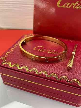 Брендовий Браслет Cartier, позолота AU750 Одеса