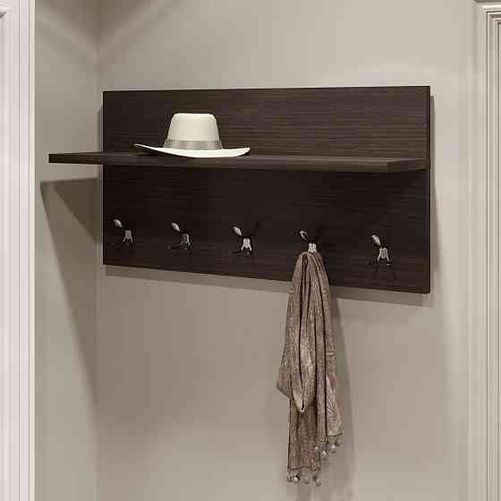 Вешалка на стену Эверест Соната-800 80х40 см венге темный (DTM-2123) Львов