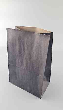 Пакет с дном бумажный 28*19*11,5  ЧЕРНЫЙ (25 шт) Харьков