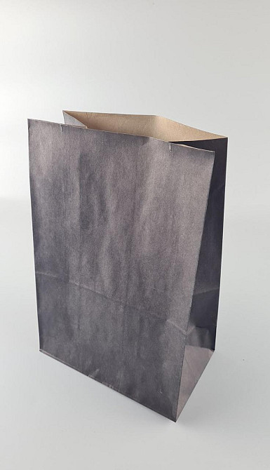 Пакет с дном бумажный 28*19*11,5  ЧЕРНЫЙ (25 шт) Харьков - изображение 3