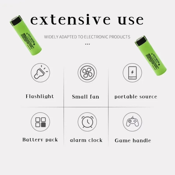 Промышленный Li-Ion аккумулятор Panasonic NCR18650B 3400 mAh без защиты 18650 Винница